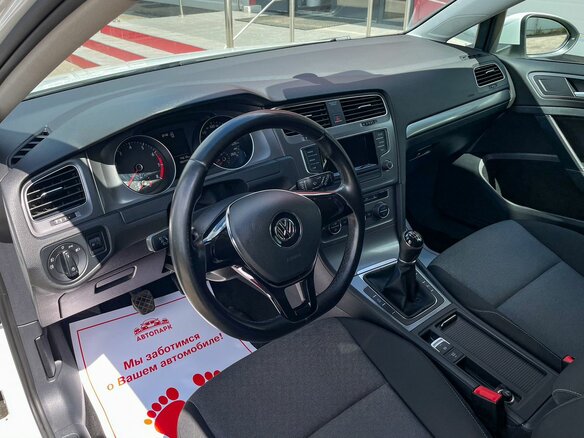 2014 Volkswagen Golf VII, белый - вид 6