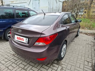 2012 Hyundai Solaris I, фиолетовый, 520000 рублей, вид 4