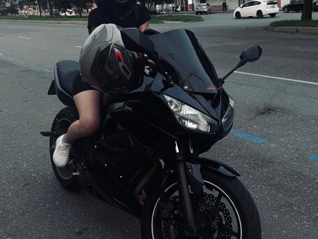 2012 Kawasaki ER-4F (Ninja 400R), синий, 350000 рублей, вид 1