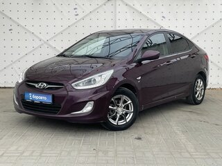 2013 Hyundai Solaris I, фиолетовый, 955000 рублей, вид 1