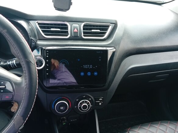 2012 Kia Rio 5-speed III, голубой, 550000 рублей - вид 7