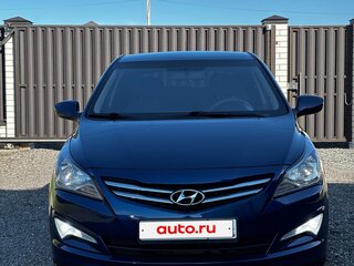 2015 Hyundai Solaris I Рестайлинг, синий, 899000 рублей, вид 2