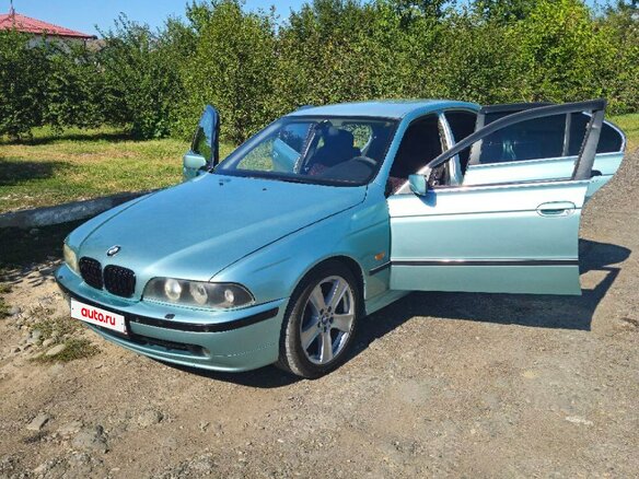 1996 BMW 5 серии 523i IV (E39), голубой, 420000 рублей - вид 1