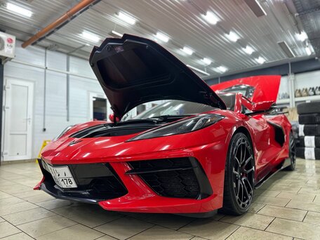 2020 Chevrolet Corvette Stingray C8, красный, 11600000 рублей, вид 3