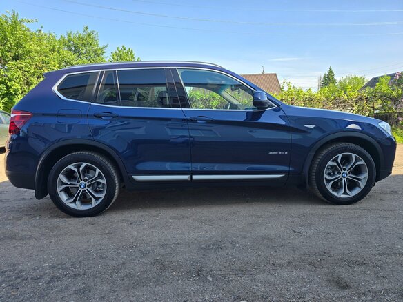 2017 BMW X3 20d xDrive II (F25) Рестайлинг, синий, 2850000 рублей - вид 4