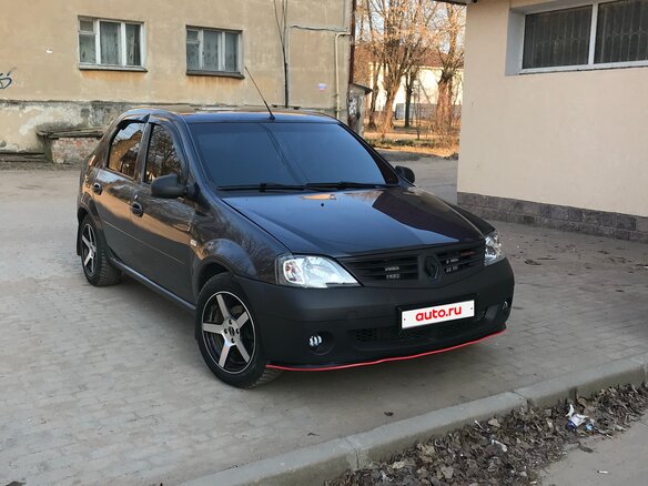 2009 Renault Logan I, серый, 340000 рублей - вид 3