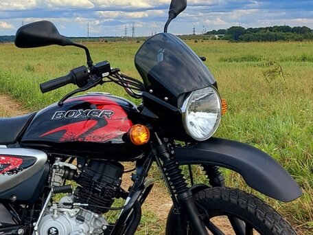 2020 Bajaj Boxer BM 150X, чёрный, 110000 рублей, вид 4