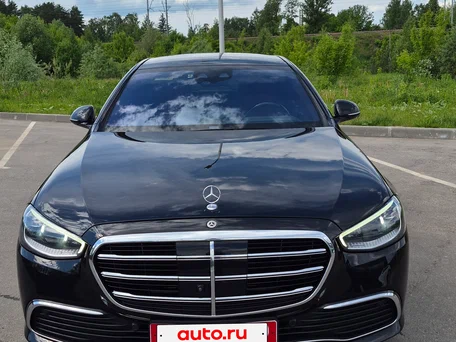 2021 Mercedes-Benz S-Класс 450 Long 4MATIC VII (W223), чёрный, 7800000 рублей, вид 2