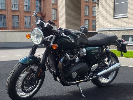 2019 Triumph Thruxton, зелёный, 1200000 рублей, вид 3