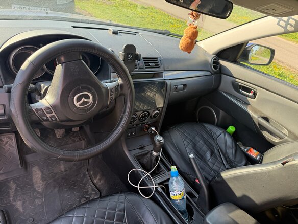 2007 Mazda 3 I (BK) Рестайлинг, синий, 370000 рублей - вид 3