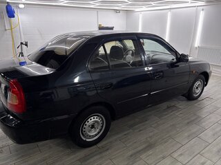 2009 Hyundai Accent ТагАЗ II, чёрный, 340000 рублей, вид 4