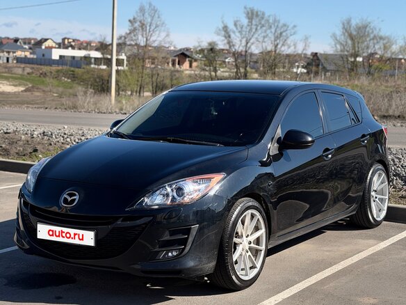 2009 Mazda 3 II (BL), чёрный, 800000 рублей