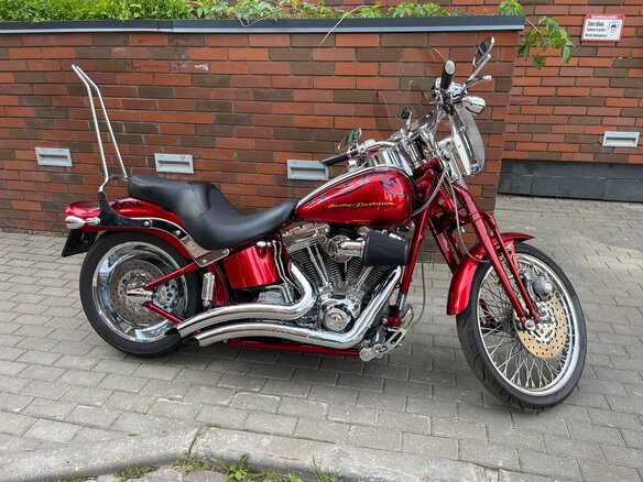 2007 Harley-Davidson CVO Softail Springer, красный, 1425000 рублей - вид 5
