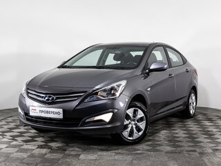 2015 Hyundai Solaris I Рестайлинг, серый, 1199000 рублей, вид 1