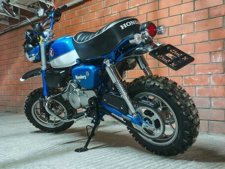 2021 Honda Z125 Monkey, синий, 459000 рублей, вид 4