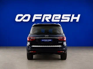 2018 Infiniti QX80 I Рестайлинг 2, синий, 4869999 рублей, вид 4
