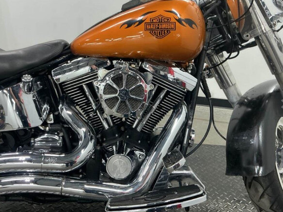 1998 Harley-Davidson Fat Boy, золотистый, 640000 рублей - вид 7