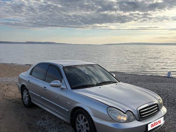 2004 Hyundai Sonata ТагАЗ IV (EF) Рестайлинг, серебристый, 450000 рублей - вид 5