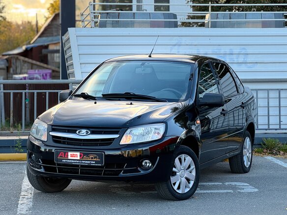 2014 Lada (ВАЗ) Granta I, чёрный - вид 1