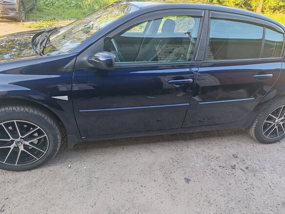 2008 Renault Megane II Рестайлинг, синий - вид 3