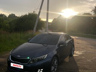 2014 Kia Optima III Рестайлинг, синий, 1420000 рублей, вид 2
