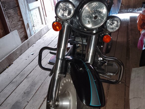 2008 Harley-Davidson Fat Boy, чёрный, 750000 рублей