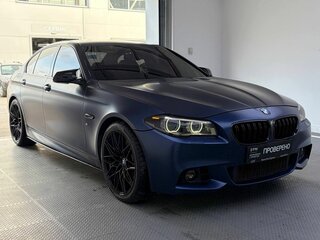 2013 BMW 5 серии 535i xDrive VI (F10/F11/F07) Рестайлинг, синий, 2359000 рублей, вид 3
