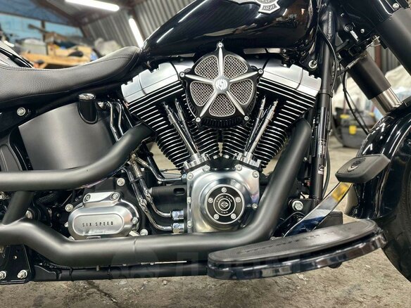 2012 Harley-Davidson Fat Boy, чёрный, 1250000 рублей - вид 28