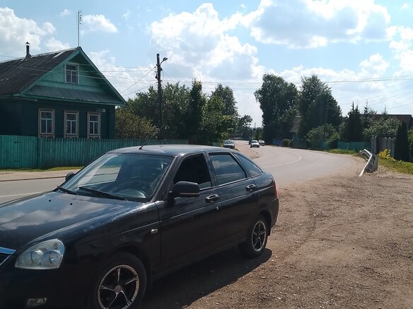 2009 Lada (ВАЗ) Priora I, чёрный, 150000 рублей - вид 5