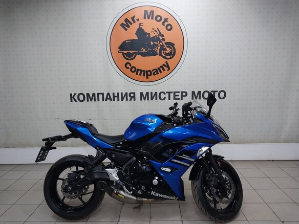 2018 Kawasaki ER-6F (Ninja 650R), синий, 725000 рублей