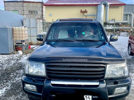 2003 Toyota Land Cruiser 100 Series Рестайлинг 1, чёрный, 2350000 рублей, вид 1