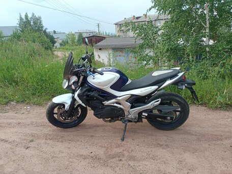 2010 Suzuki SFV 400 Gladius, белый, 370000 рублей, вид 1