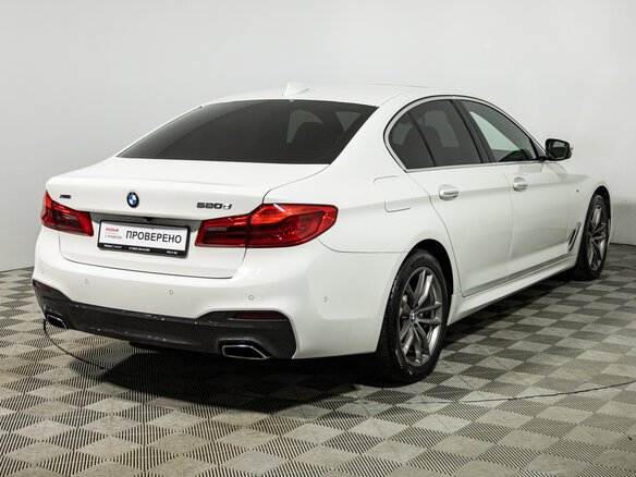 2018 BMW 5 серии 520d xDrive VII (G30/G31/G38), белый - вид 4
