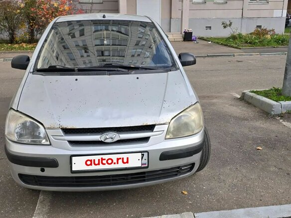 2004 Hyundai Getz I, серебристый, 370000 рублей
