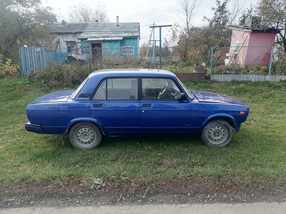 2005 Lada (ВАЗ) 2107, синий, 120000 рублей - вид 7
