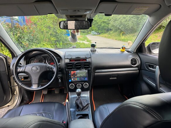 2007 Mazda 6 I (GG) Рестайлинг, золотистый, 800000 рублей - вид 5