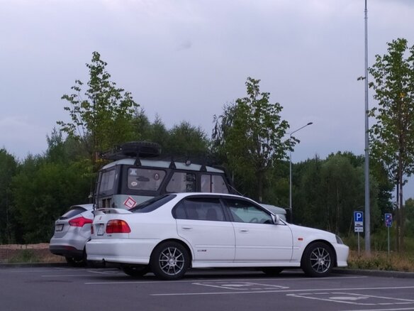 1999 Honda Civic Ferio II, белый, 500000 рублей - вид 7