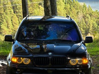 2004 BMW X5 3.0i I (E53) Рестайлинг, чёрный, 1320000 рублей, вид 4