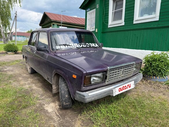 2002 Lada (ВАЗ) 2107, фиолетовый, 70000 рублей - вид 3
