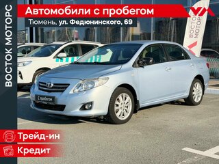 2007 Toyota Corolla AMT X (E140, E150), голубой, 610000 рублей, вид 1