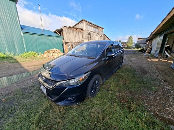 2009 Honda Stream II Рестайлинг, чёрный, 1250000 рублей