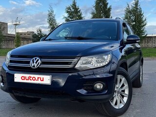 2012 Volkswagen Tiguan I Рестайлинг, синий, 1145000 рублей, вид 2
