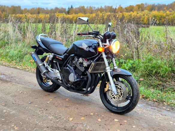 2001 Honda CB 400 Super Four, чёрный, 275000 рублей - вид 1