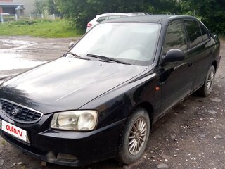 2008 Hyundai Accent ТагАЗ II, чёрный, 500000 рублей, вид 1
