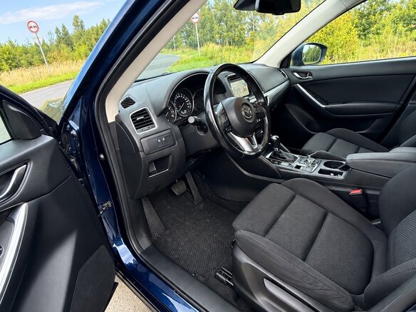 2016 Mazda CX-5 I Рестайлинг, синий, 1930000 рублей - вид 5