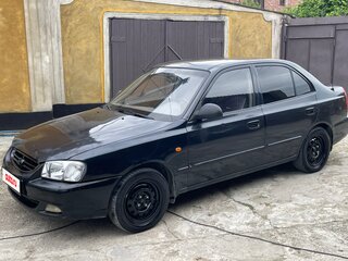 2008 Hyundai Accent ТагАЗ II, чёрный, 250000 рублей, вид 1