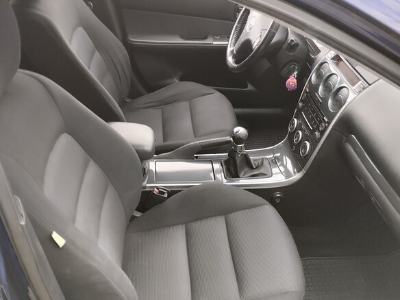 2006 Mazda 6 I (GG) Рестайлинг, синий, 470000 рублей - вид 4