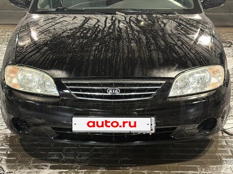 2008 Kia Spectra I Рестайлинг 2, чёрный, 340000 рублей, вид 1