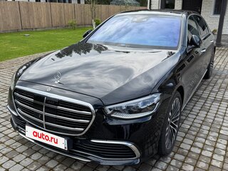 2021 Mercedes-Benz S-Класс 450 Long 4MATIC VII (W223), чёрный, 8600000 рублей, вид 2