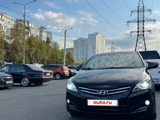 2015 Hyundai Solaris I Рестайлинг, чёрный, 890000 рублей, вид 1